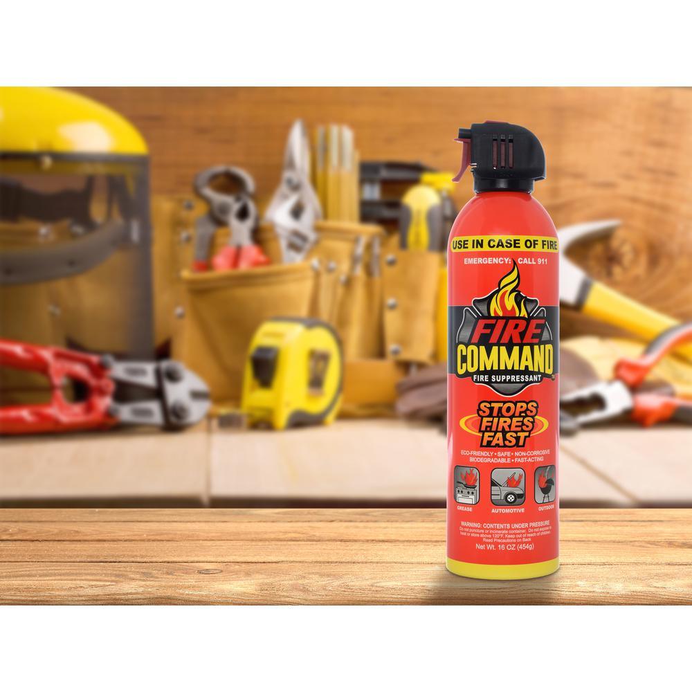 Suppressant Biodegradable Foam Fire Extinguishing Spray in 16 oz. Spray Can (2-Pack) - Super Arbor