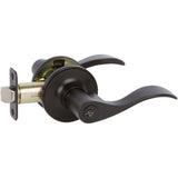 Callan Bennett Edged Oil Rubbed Bronze Keyed Entry Door Lever - Super Arbor