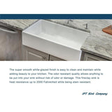 Fireclay 33 in. Double Bowl Apron-Front Farmhouse Kitchen Sink with Grid Set and Drain Assemblies