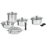 Tulipe 13-Piece Stainless Steel Cookware Set