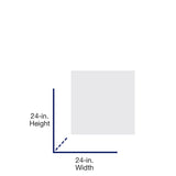 Armstrong Ceilings 24-in x 24-in Fissured White Mineral Fiber Drop Acoustic Ceiling Tiles, Tegular Edge, 16-Pack (64 sq ft)