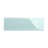 Giorbello (Sample) 4x12 glass subway tiles Baby Blue 3-in x 6-in Glossy Glass Brick Subway Wall Tile