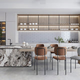Giorbello Glass Subway Lavender Gray 4-in x 12-in Glossy Glass Subway Wall Tile (5-sq. ft/ Carton)