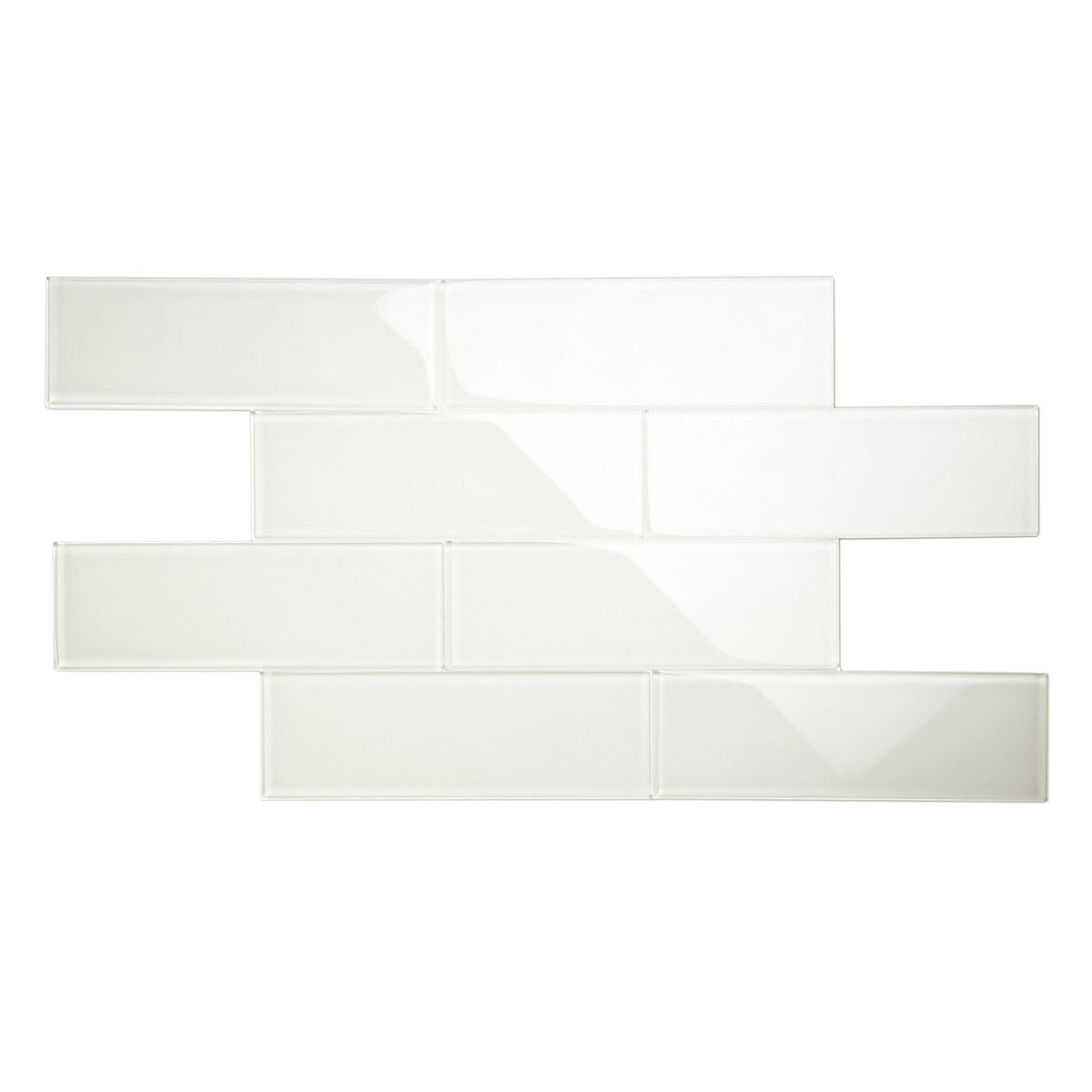 Giorbello Classic Premium Agreeable Gray 4-in x 12-in Glossy Glass Subway Wall Tile (5-sq. ft/ Carton)