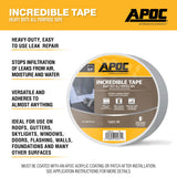 APOC Incredible Tape Fleece-Top Roof Seam Tape, 4 in x 50 ft
