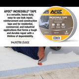 APOC Incredible Tape Fleece-Top Roof Seam Tape, 4 in x 50 ft