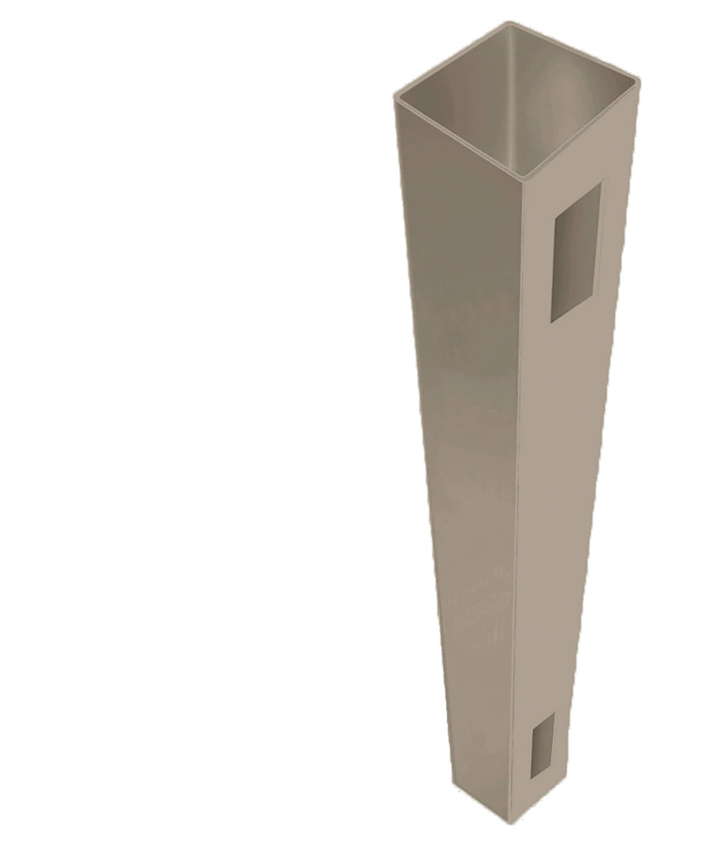 Freedom Bolton 9-ft H x 5-in W Clay Vinyl End Fence Post (Assembled)