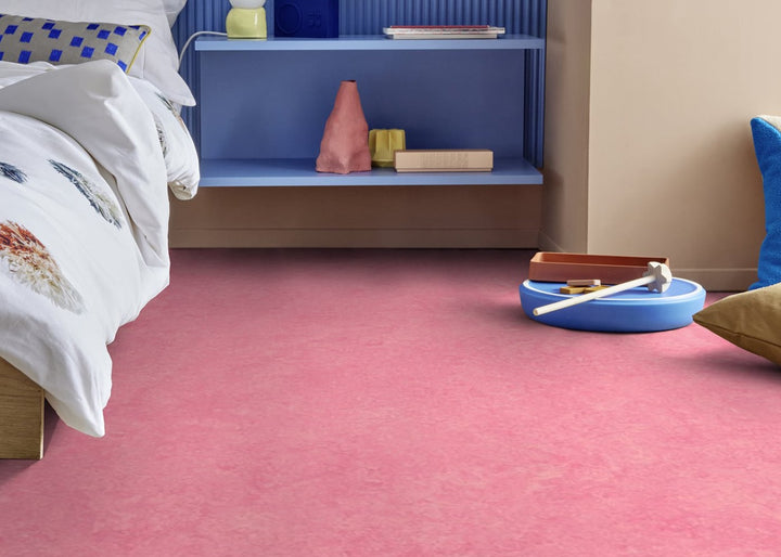 Forbo Flooring Systems Marmoleum Cinch Loc Seal Honeysuckle 10-mm T x 12-in W x 12-in L Waterproof Tile Look Laminate Flooring (6.78-sq ft / Carton)