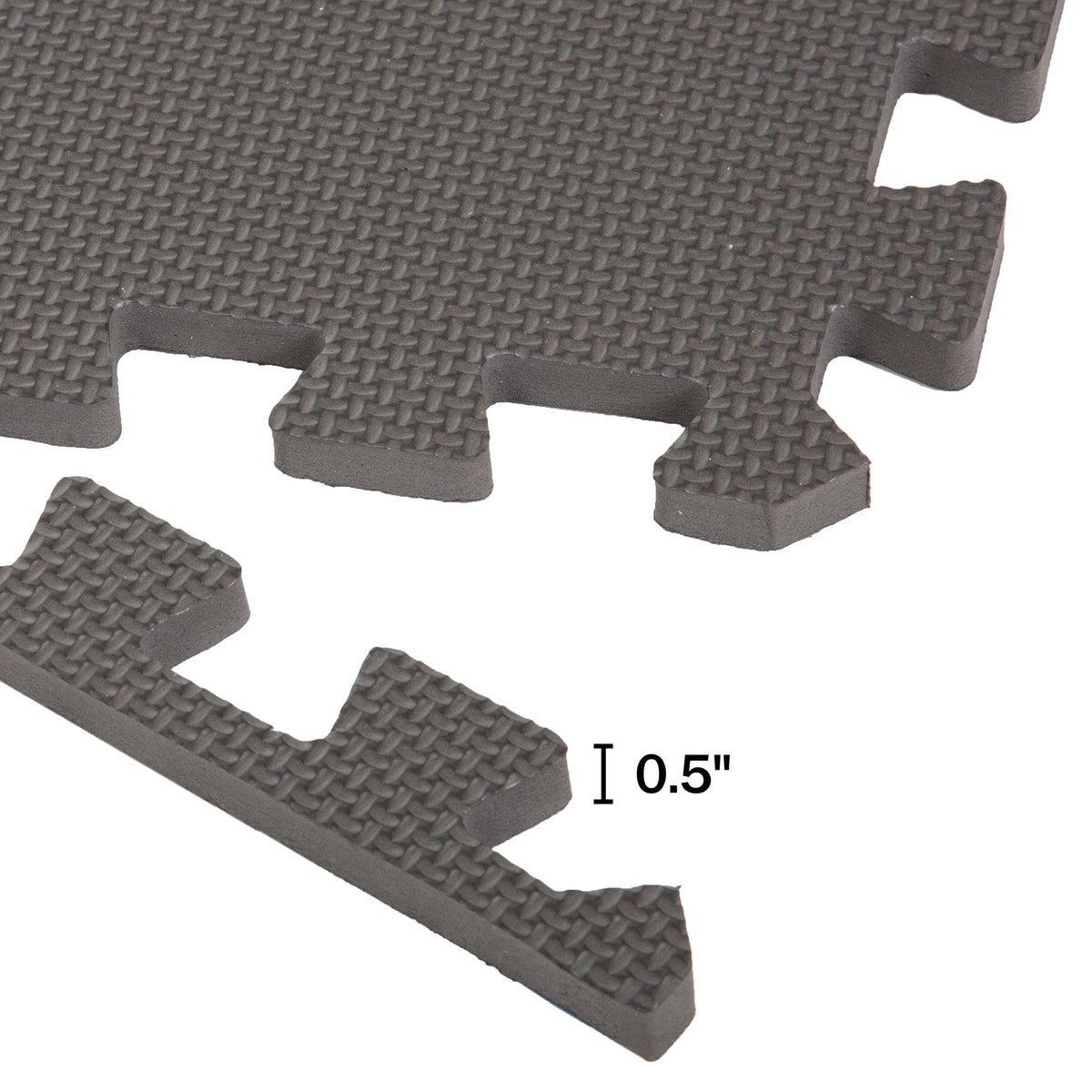 Stalwart 0.5-in W x 24-in L x 0.5-in T Interlocking Foam Gym Floor Tile (48-sq ft) (12-Pack)