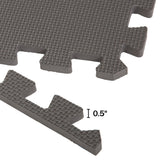 Stalwart 0.5-in W x 24-in L x 0.5-in T Interlocking Foam Gym Floor Tile (48-sq ft) (12-Pack)