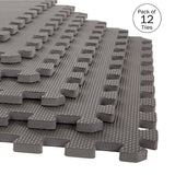 Stalwart 0.5-in W x 24-in L x 0.5-in T Interlocking Foam Gym Floor Tile (48-sq ft) (12-Pack)