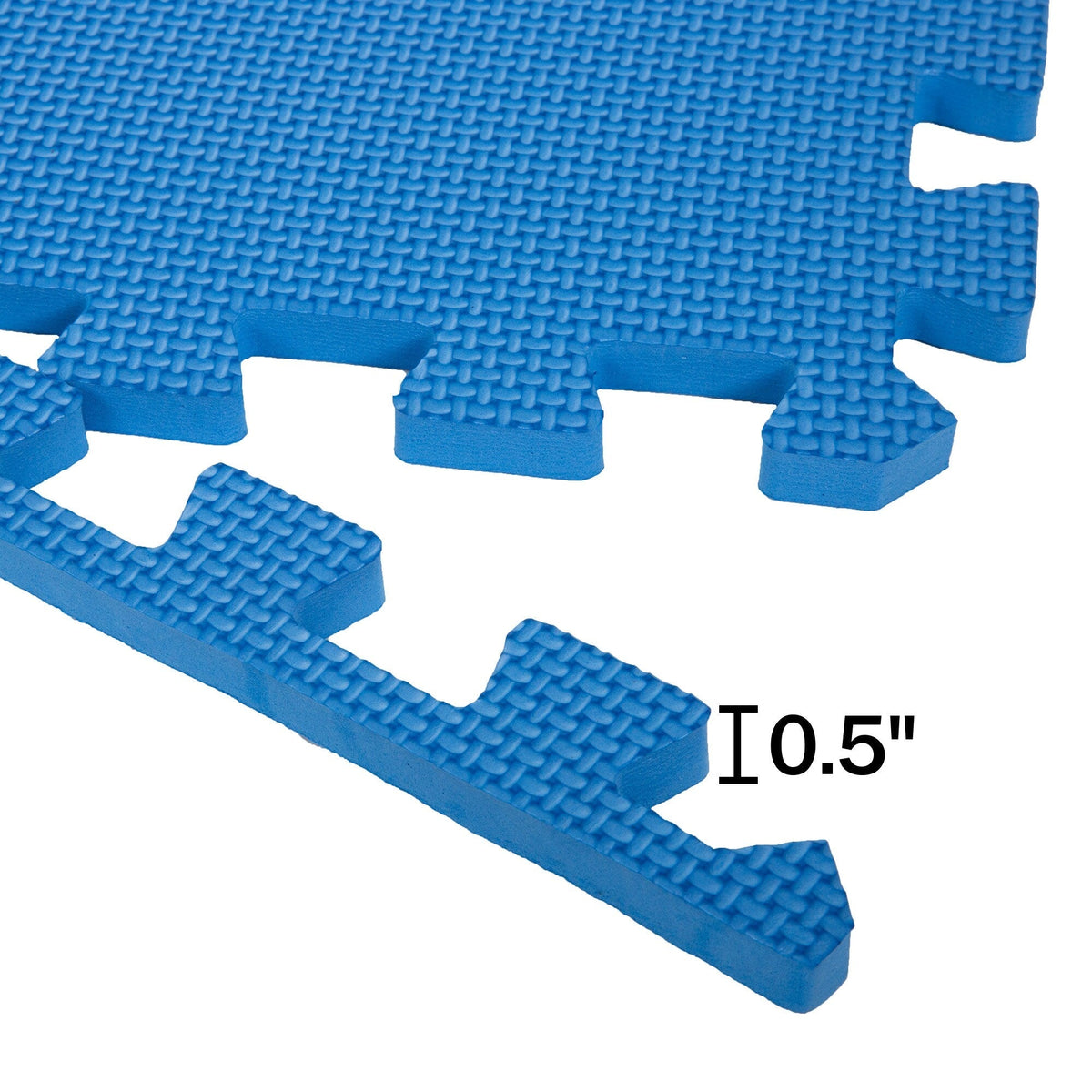 Stalwart 24-in W x 24-in L x 0.5-in T Interlocking Foam Gym Floor Tile (32-sq ft) (8-Pack)