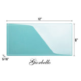 Giorbello (Sample) 6x12 glass subway tiles Teal 6-in x 12-in Glossy Glass Brick Subway Wall Tile