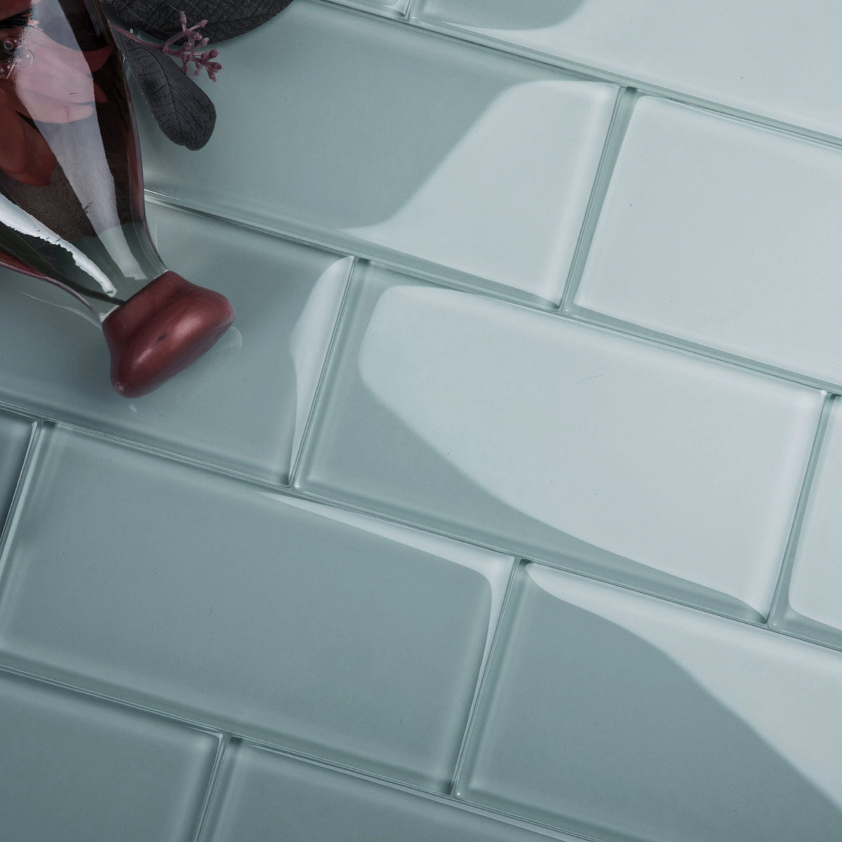 Giorbello Classic Premium Slate 6-in x 12-in Glossy Glass Subway Wall Tile (5-sq. ft/ Carton)