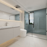 Giorbello (Sample) 6x12 glass subway tiles Slate 6-in x 12-in Glossy Glass Brick Subway Wall Tile