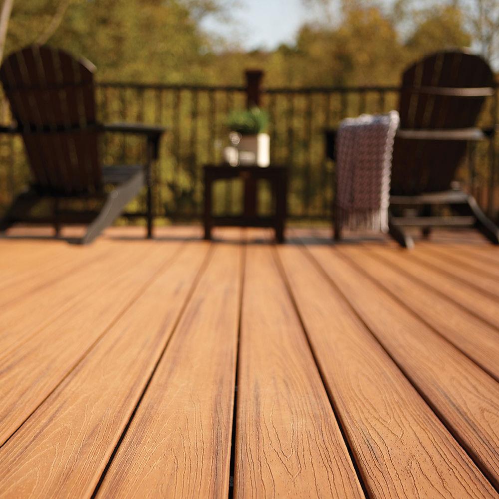 Trex Transcend 2-in x 6-in x 16-ft Tiki Torch Square Composite Deck Board