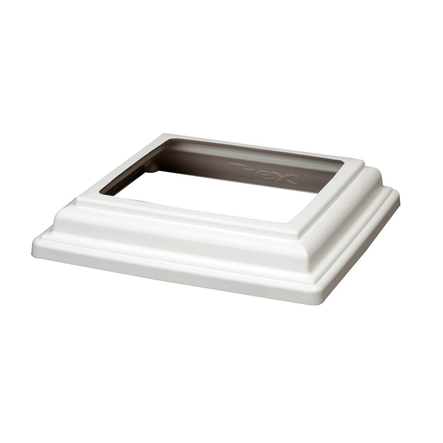 Trex 6-in x 6-in Classic White Composite Deck Post Base Trim