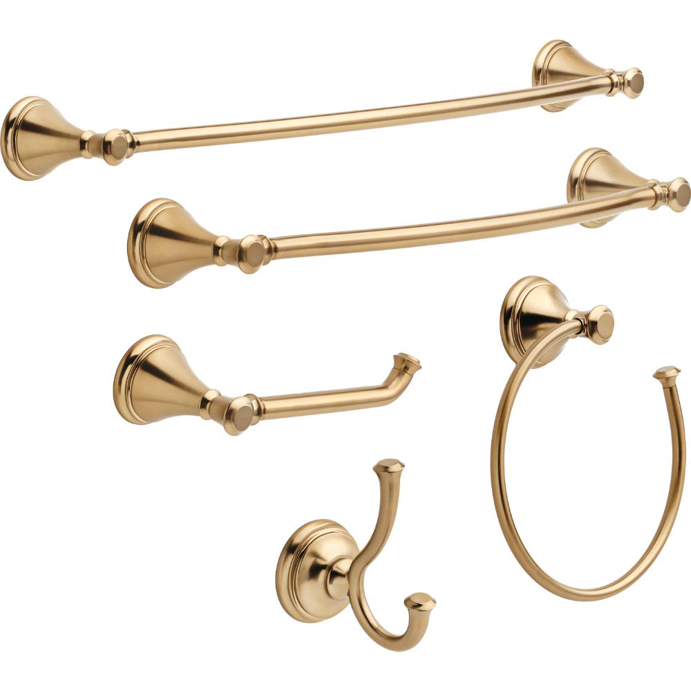 Delta Cassidy 30-in Champagne Bronze Wall Mount Single Towel Bar