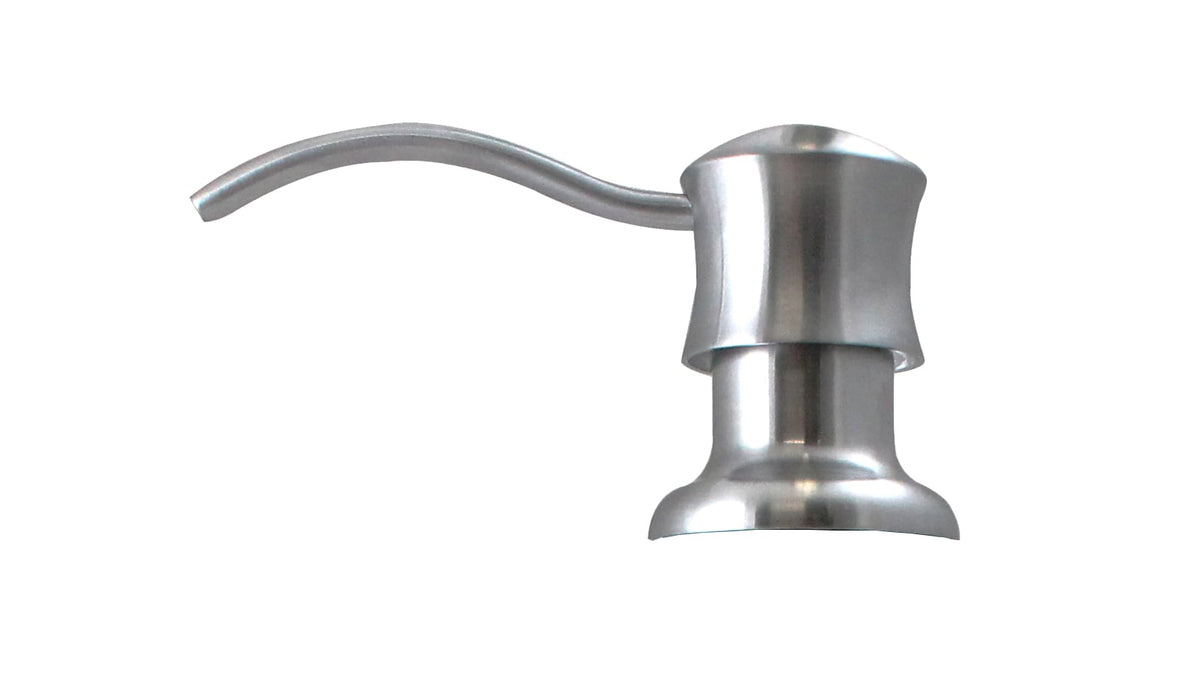 Keeney Satin Stainless Deck-Mount Soap and Lotion Dispenser, 10-oz Capacity