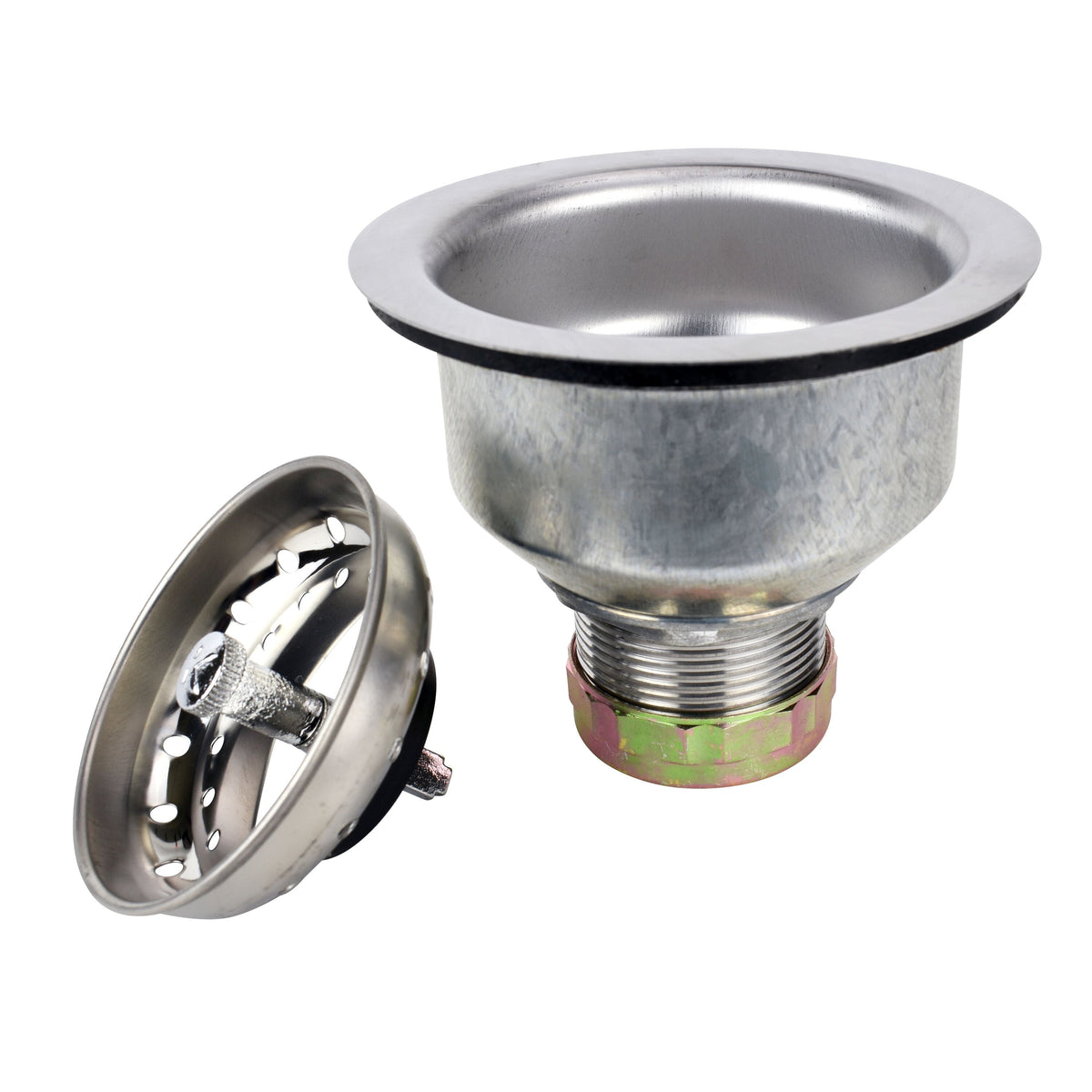 Keeney 3.5-in Stainless Steel Rust-Resistant Kitchen Sink Strainer Basket, Deep Cup (Model K5412)