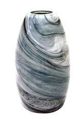 Portfolio 7.88-in H x 4.75-in W Granite Storm Art Glass Cylinder Pendant Light Shade
