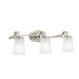 Kichler Oxby 24.5-in 3-Light Brushed Nickel Modern/Contemporary Vanity Light
