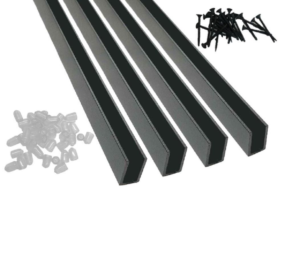 Wild Hog 8-ft x 36-in Black Zinc Primed Powder Coated Metal Deck Rail Kit