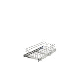 Rev-A-Shelf 11.5-in W x 6-in H Single-Tier Soft-Close Pull-Out Chrome Basket Organizer, 22-in D