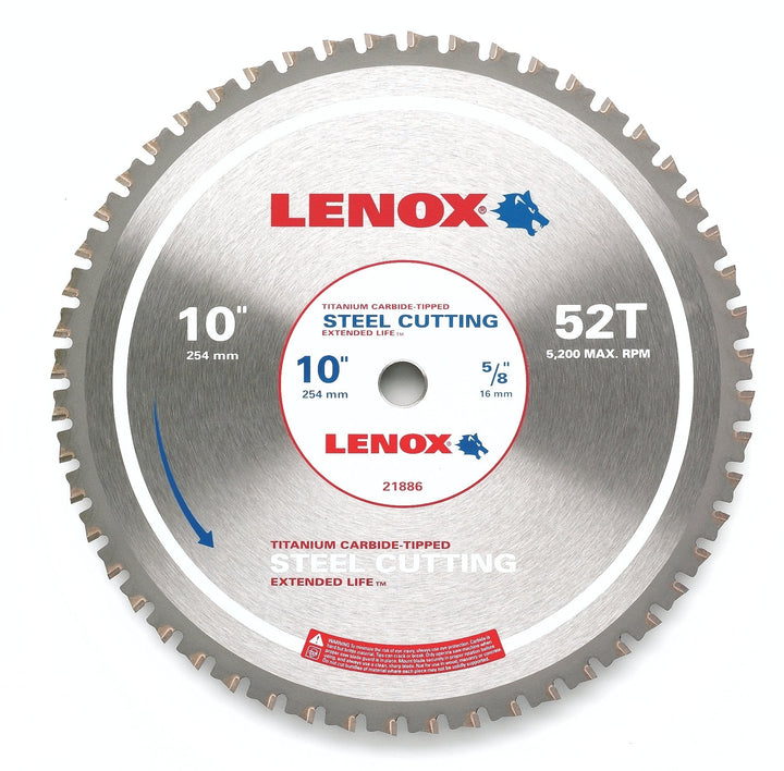 LENOX 10-in 52-Tooth Continuous Carbide Circular Saw Blade