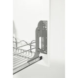 Rev-A-Shelf Metal Pull-Out Trash Can / Basket Door Mounting Kit, Gray, RV-DM17KIT-5