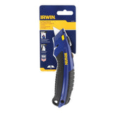 IRWIN 3/4-in 3-Blade Retractable Utility Knife with On-Tool Blade Storage