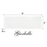 Giorbello Classic Premium White 3-in x 9-in Glossy Glass Subway Wall Tile (5-sq. ft/ Carton)