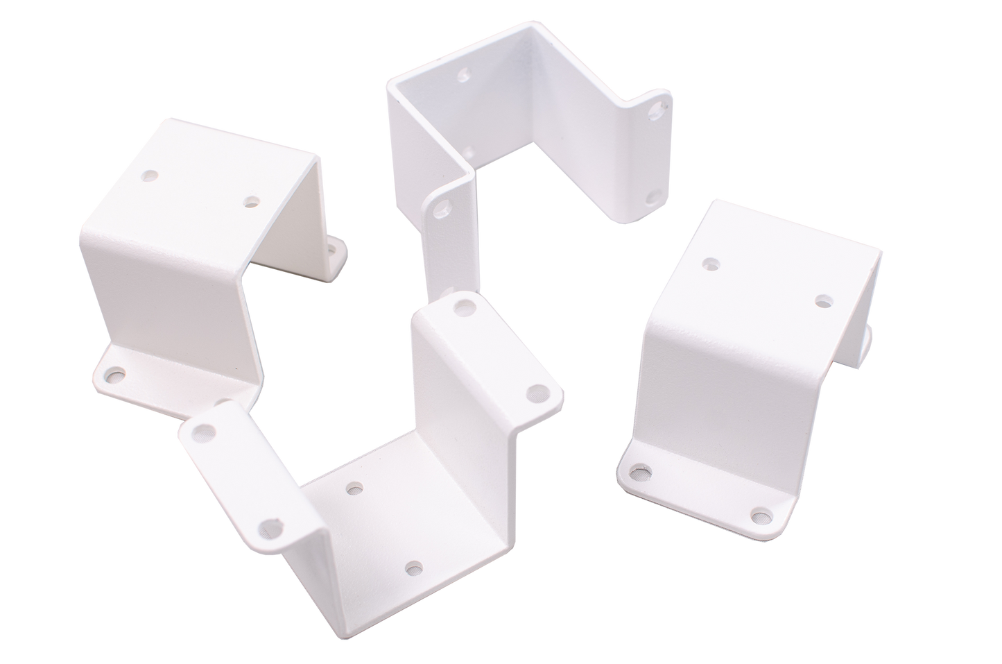 Harmony Railing 2-in White Aluminum Rail Bracket (4-Pack)