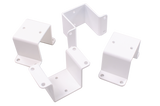 Harmony Railing 2-in White Aluminum Rail Bracket (4-Pack)