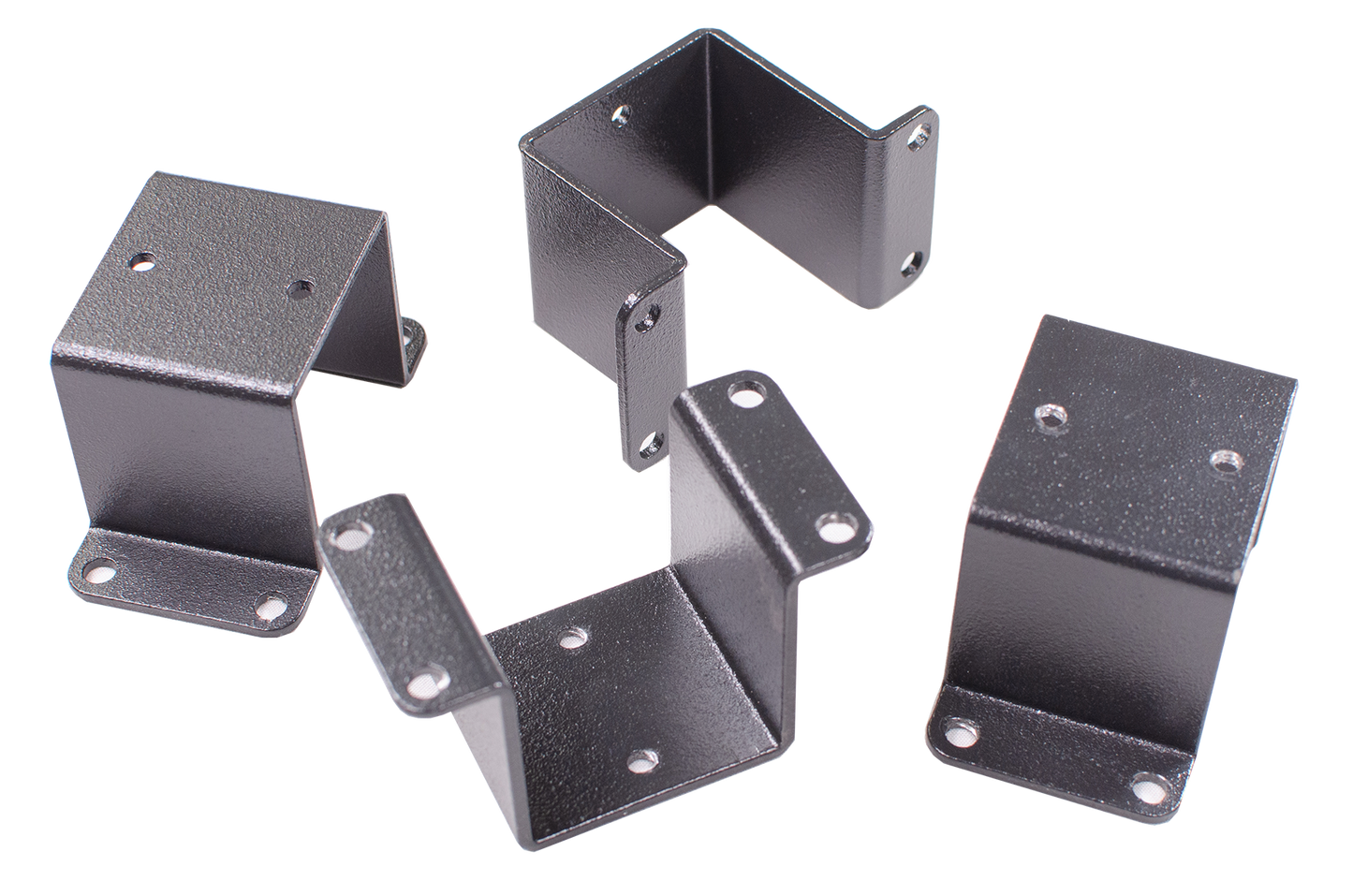 Harmony Railing 2-in Black Aluminum Rail Bracket (4-Pack)