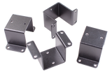 Harmony Railing 2-in Black Aluminum Rail Bracket (4-Pack)