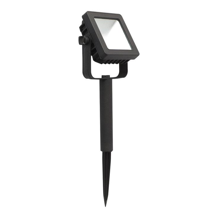 Low Voltage Black Outdoor Integrated LED Landscape Flood Light (4-Pack)