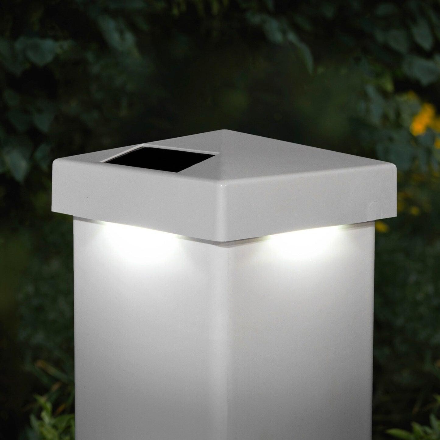 Classy Caps 5-in x 5-in Pyramid White PVC Deck Post Cap