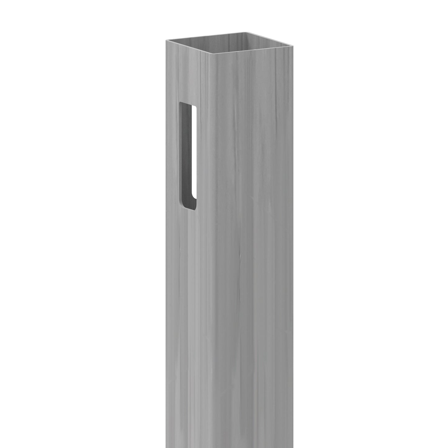 Freedom Hampton 12-ft H x 5-in W Woodgrain Gray Vinyl Corner Fence Post (Assembled)