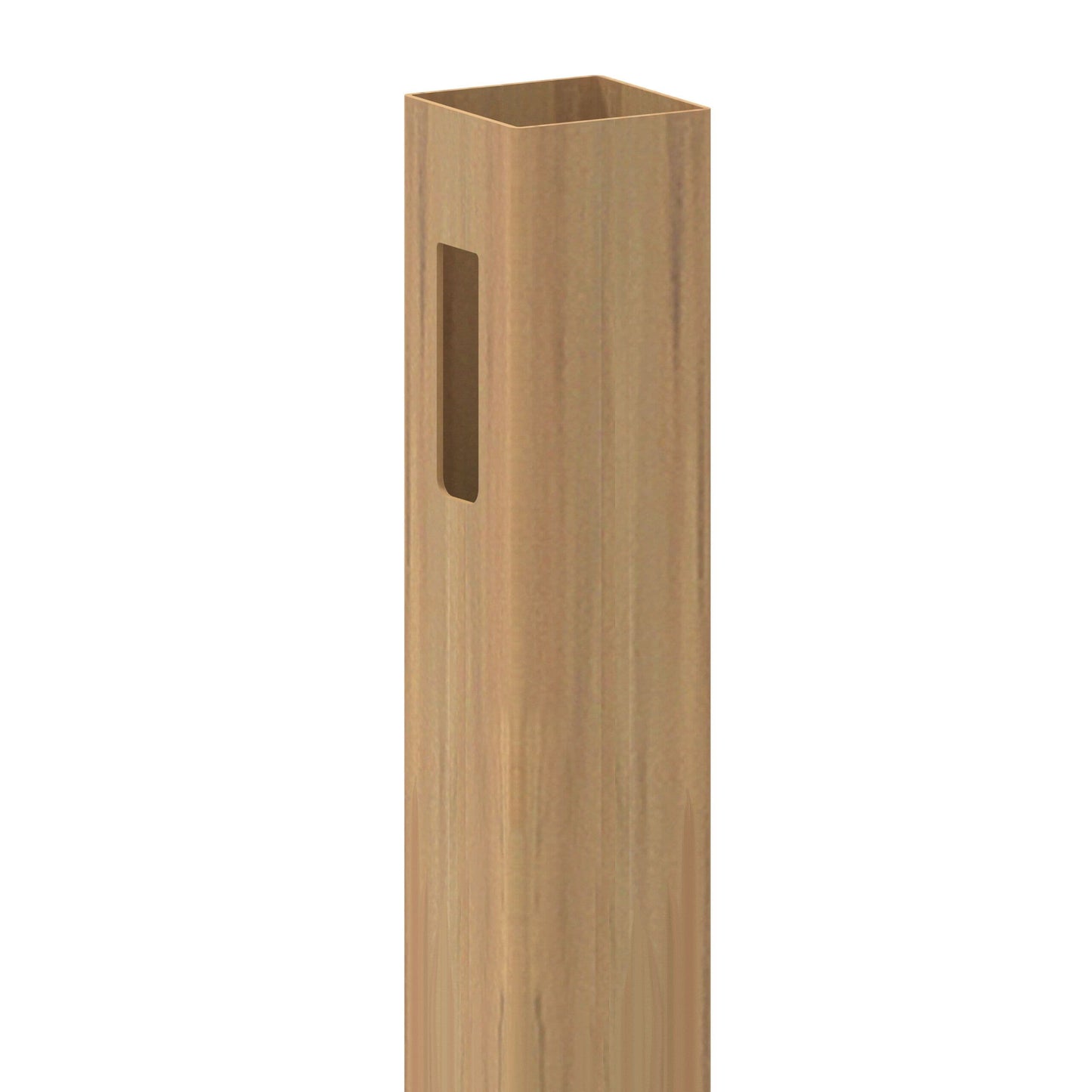 Freedom 12-ft H x 5-in W Woodgrain Cypress Vinyl End Fence Post (Assembled)
