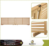 Zippity Outdoor Products WoodTek Vinyl Portable Puppy 2-ft H x 3.5-ft W Cedar Vinyl Flat-top Fence Panel (Unassembled)