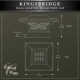 Classy Caps 4-in x 4-in 20-Lumen 0.2-Watt White Solar LED Outdoor Post Cap Light (2700 K)