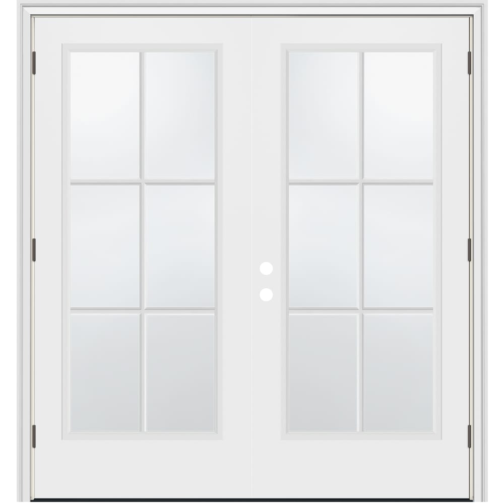 JELD-WEN 72-in x 80-in Steel French, Left-hand inswing – product-only view