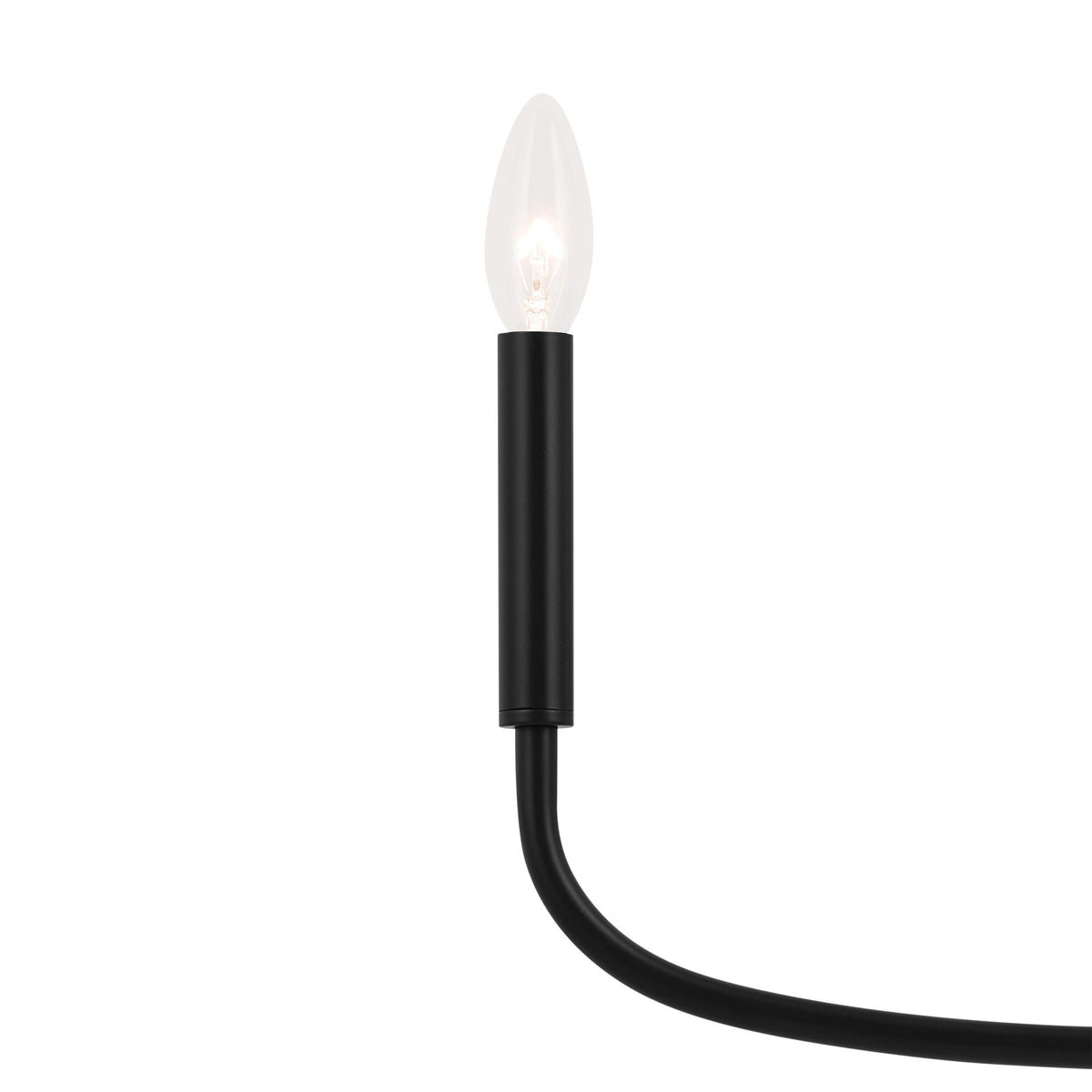 Kichler Deela 6-Light Black Modern/Contemporary Chandelier
