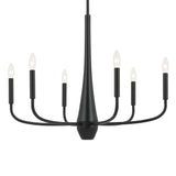 Kichler Deela 6-Light Black Modern/Contemporary Chandelier