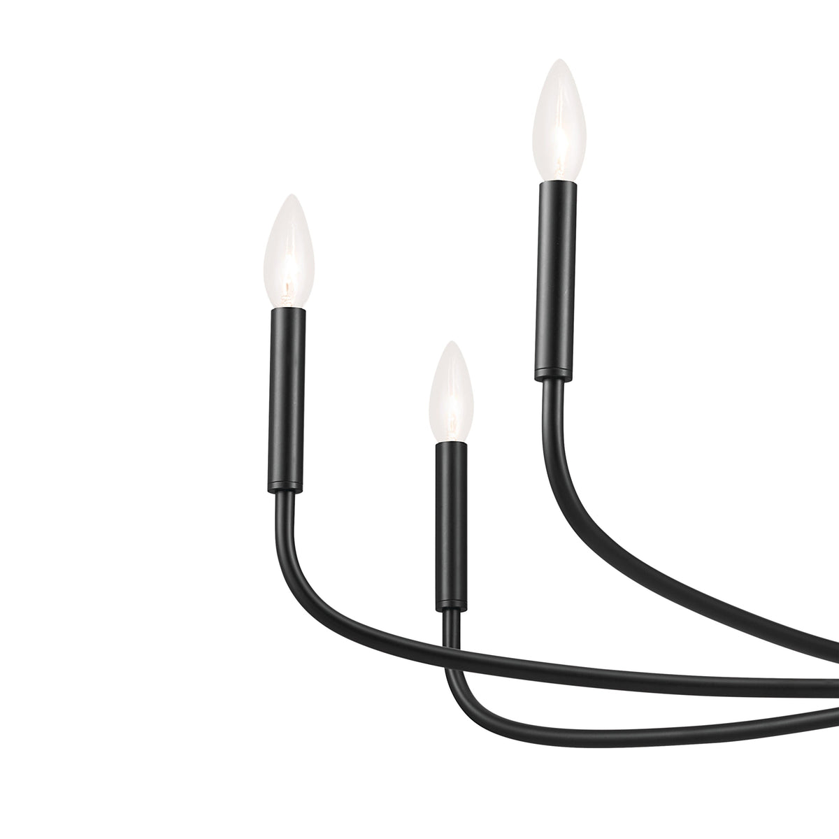 Kichler Deela 8-Light Black Modern/Contemporary Chandelier