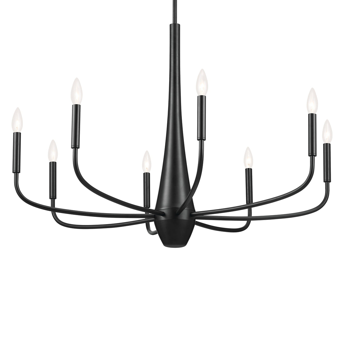 Kichler Deela 8-Light Black Modern/Contemporary Chandelier
