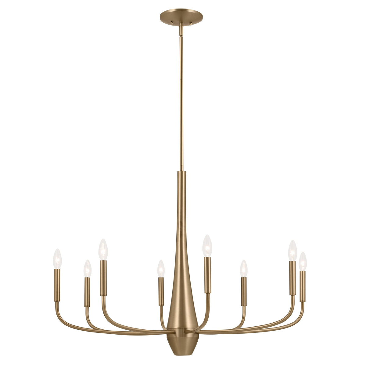 Kichler Deela 8-Light Gold Modern/Contemporary Chandelier