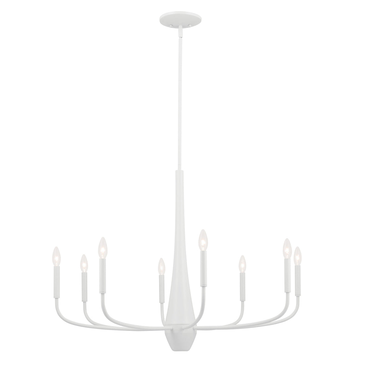 Kichler Deela 8-Light White Modern/Contemporary Chandelier