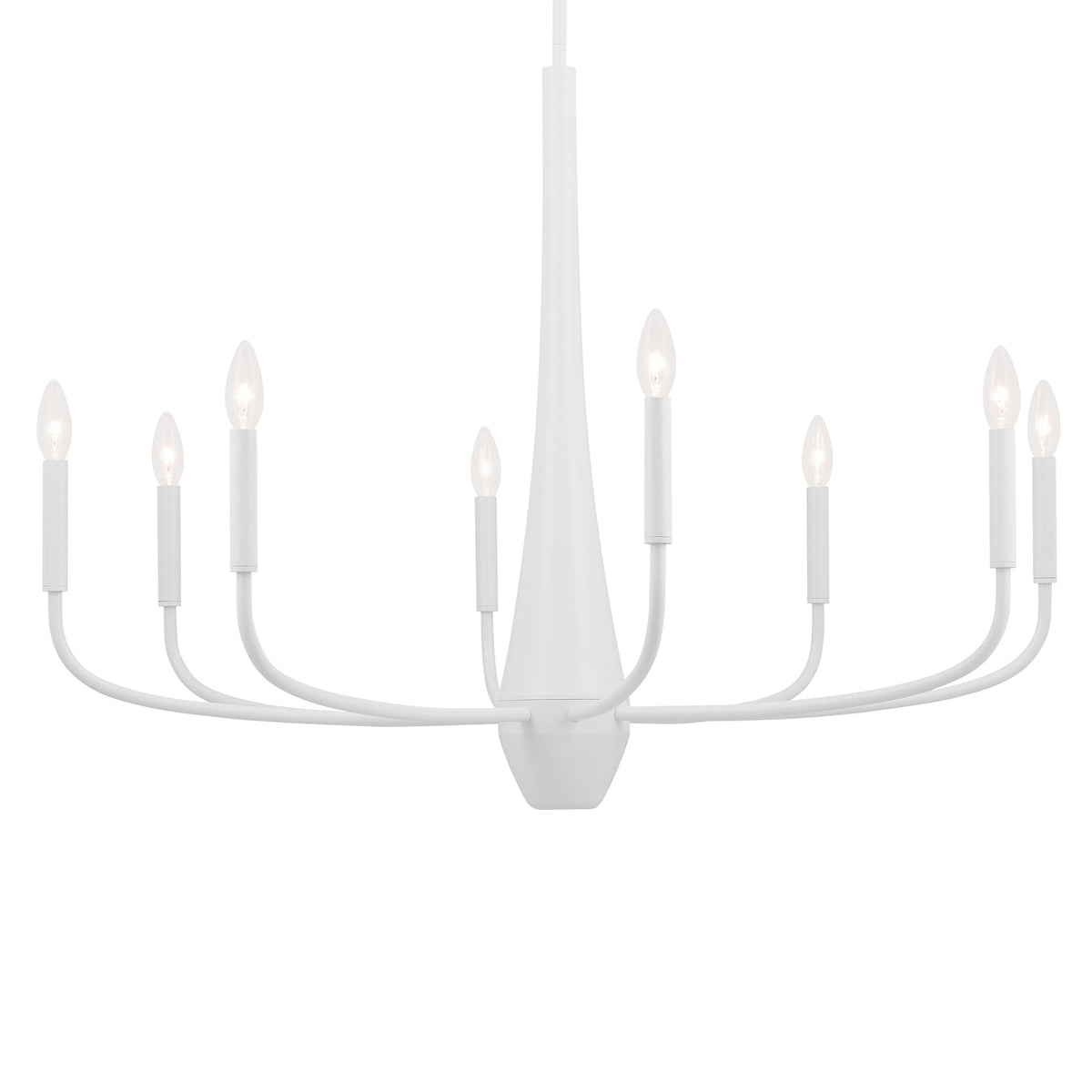 Kichler Deela 8-Light White Modern/Contemporary Chandelier